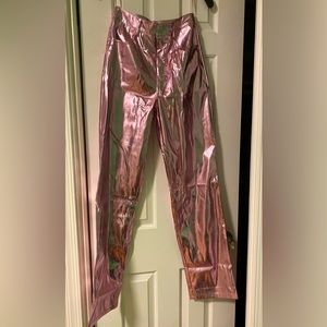Glam Express Way Metallic Pink Jeans